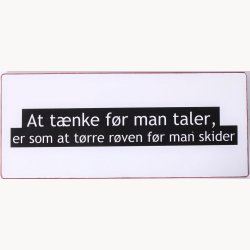 Skilt - At tnke fr man taler...