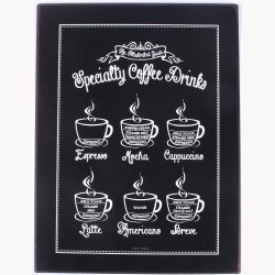 Skilt - Specialty coffee drinks