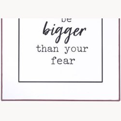 Skilt - Let your faith be bigger...