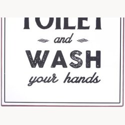 Skilt - Please flush the toilet...