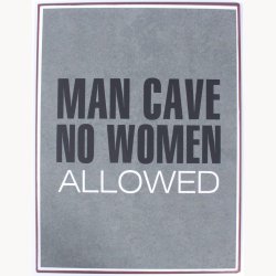 Skilt - Man cave no women allowed