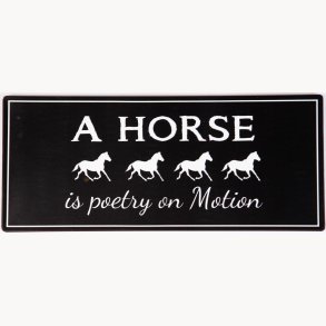 Sign - A horse...
