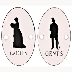 Skilt - Ladies / gents