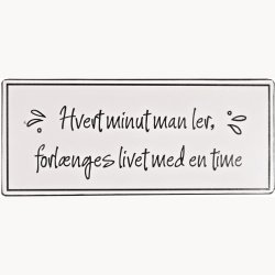 Sign - Hvert minut man ler...