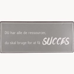 Skilt - Du har alle de ressourcer du skal bruge...