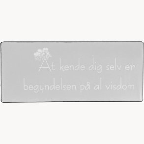 Skilt - At kende dig selv er begyndelsen...