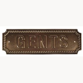 Schild - Gents