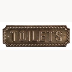 Skilt - Toilets