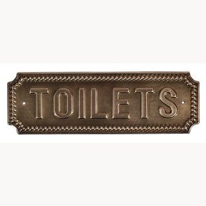 Skilt - Toilets