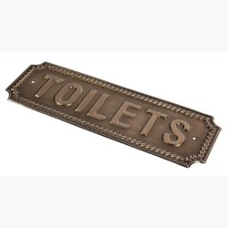 Skilt - Toilets