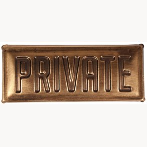 Schild - Private