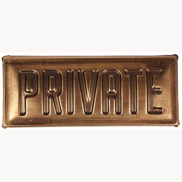 Skilt - Private