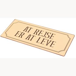 Sign - At rejse er at leve