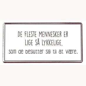 Magnet - De fleste mennesker er liges lykkelige...