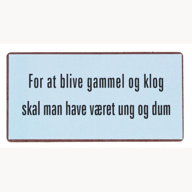 Magnet - For at blive gammel og klog...