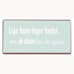 Magnet - Lige brn leger bedst, men de skve...