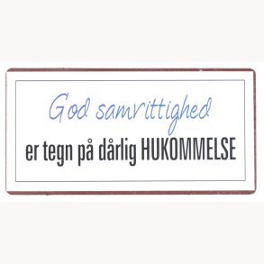 Magnet - God samvittighed er tegn p drlig hukommelse