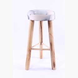 Skammel med stenmotiv