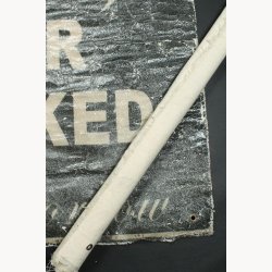 Fabric poster with antique text