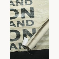 Fabric poster with antique text