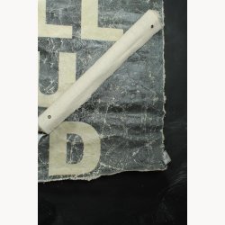 Fabric poster with antique text