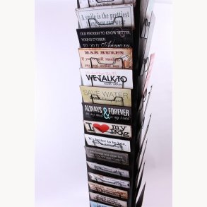 DEMO: Signs/Magnets rack on wheels 