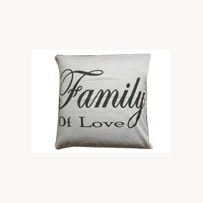 Cushion cover white 50 x 50 cm - Family of love