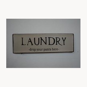 Metal sign - Laundry