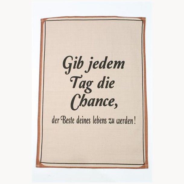 Dishtowel, German - Gib Jedem