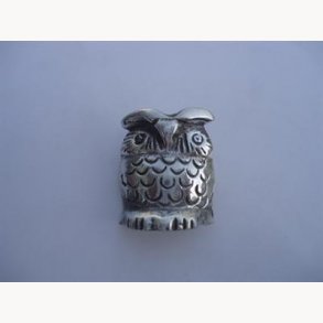 Knob, iron/metal - Owl