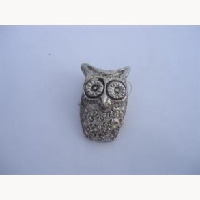 Knob, iron/metal - Owl