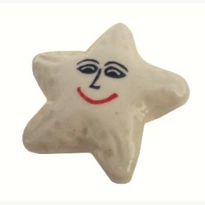 Knob, ceramic, Star