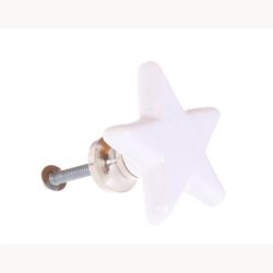 Knop, keramik - Stjerne