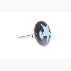 Knop, keramik - Stjerne