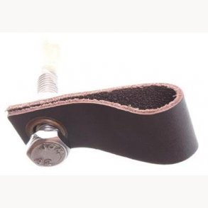 Knob, leather - 6 cm