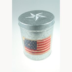 Metal box 12,5 dia x 16 h cm