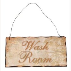 Trskilt med metalsnor