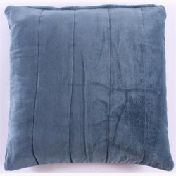 Tofarvet velour pudebetrk 45 x 45 cm