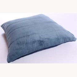 Tofarvet velour pudebetrk 45 x 45 cm