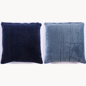 Velvet double colored cushion cover 45 x 45 cm