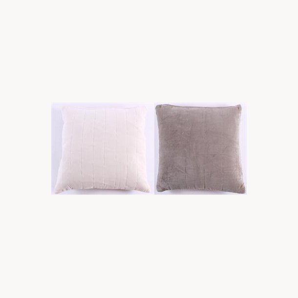 Velvet double colored cushion cover 45 x 45 cm