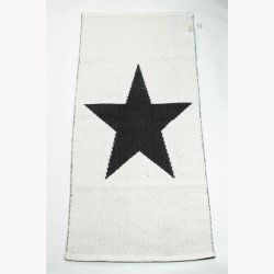 Tppe med stor stjerne -  70 x 200 cm