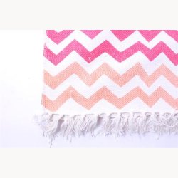 Tppe med zig zak mnster - 70 x 200 cm