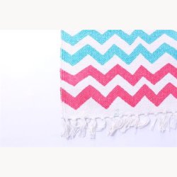 Tppe med zig zak mnster - 70 x 200 cm