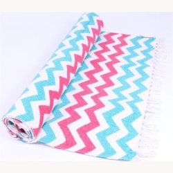 Tppe med zig zak mnster - 70 x 200 cm