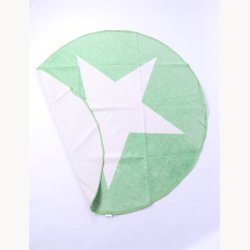 Tppe med stjerne - 120 cm i dia