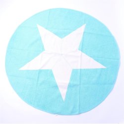 Tppe med stjerne - 120 cm i dia