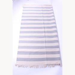 Tppe med striber 140 x 200 cm