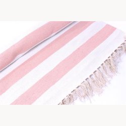 Tppe med striber 140 x 200 cm