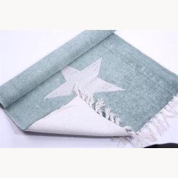 Tppe blt med slv stjerne 70 x 200 cm